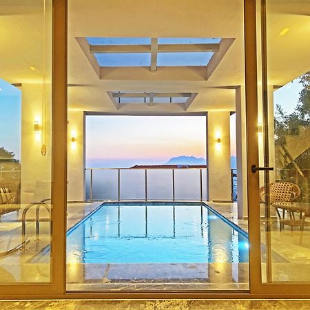 Villa With A Private Heated Pool, Jacuzzi, Overlooking Spectacular Views Of The Sea Kaş Extérieur photo
