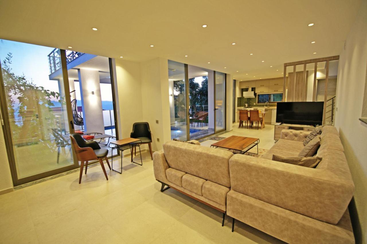Villa With A Private Heated Pool, Jacuzzi, Overlooking Spectacular Views Of The Sea Kaş Extérieur photo