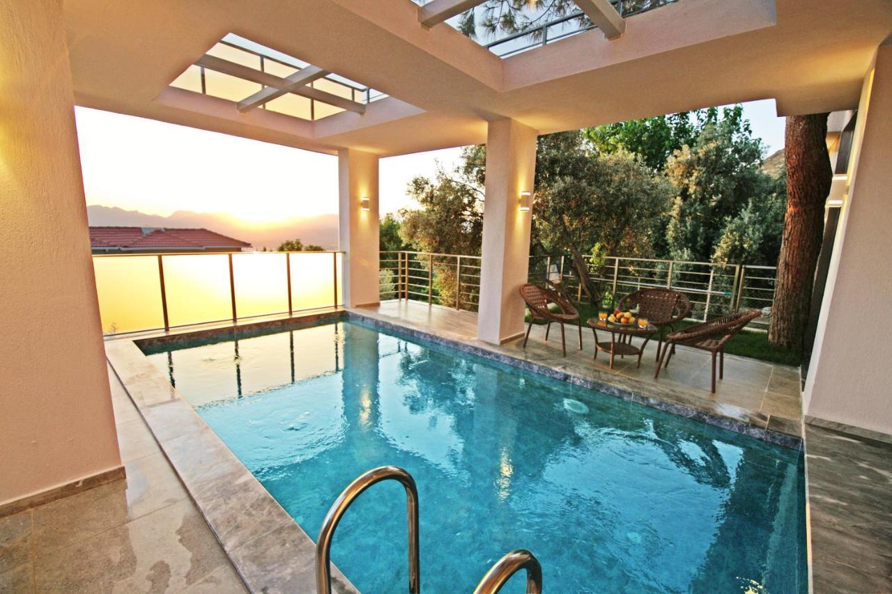 Villa With A Private Heated Pool, Jacuzzi, Overlooking Spectacular Views Of The Sea Kaş Extérieur photo