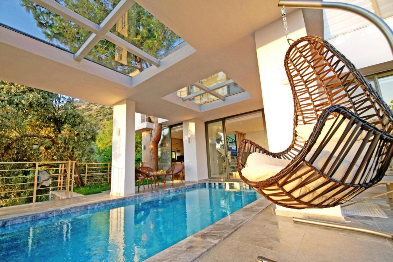 Villa With A Private Heated Pool, Jacuzzi, Overlooking Spectacular Views Of The Sea Kaş Extérieur photo