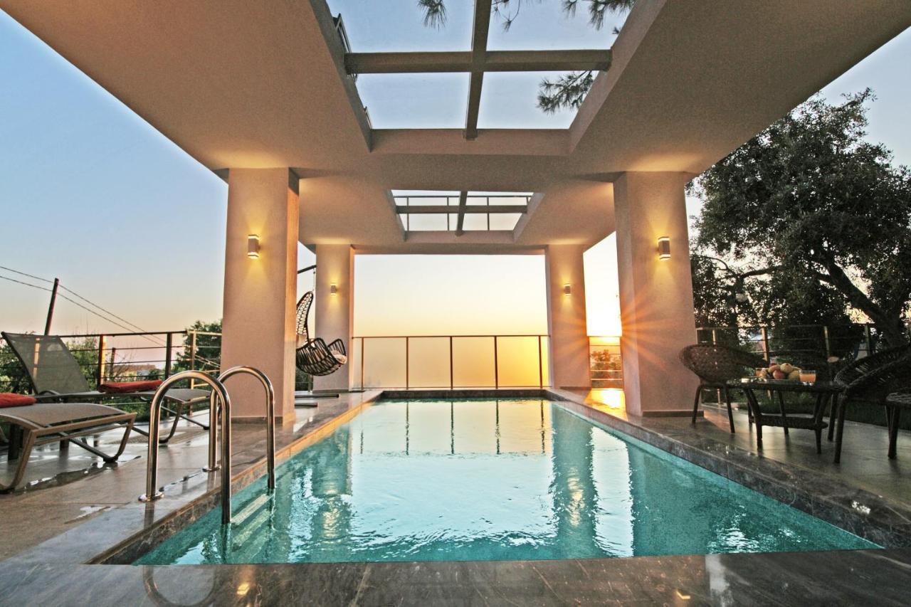 Villa With A Private Heated Pool, Jacuzzi, Overlooking Spectacular Views Of The Sea Kaş Extérieur photo
