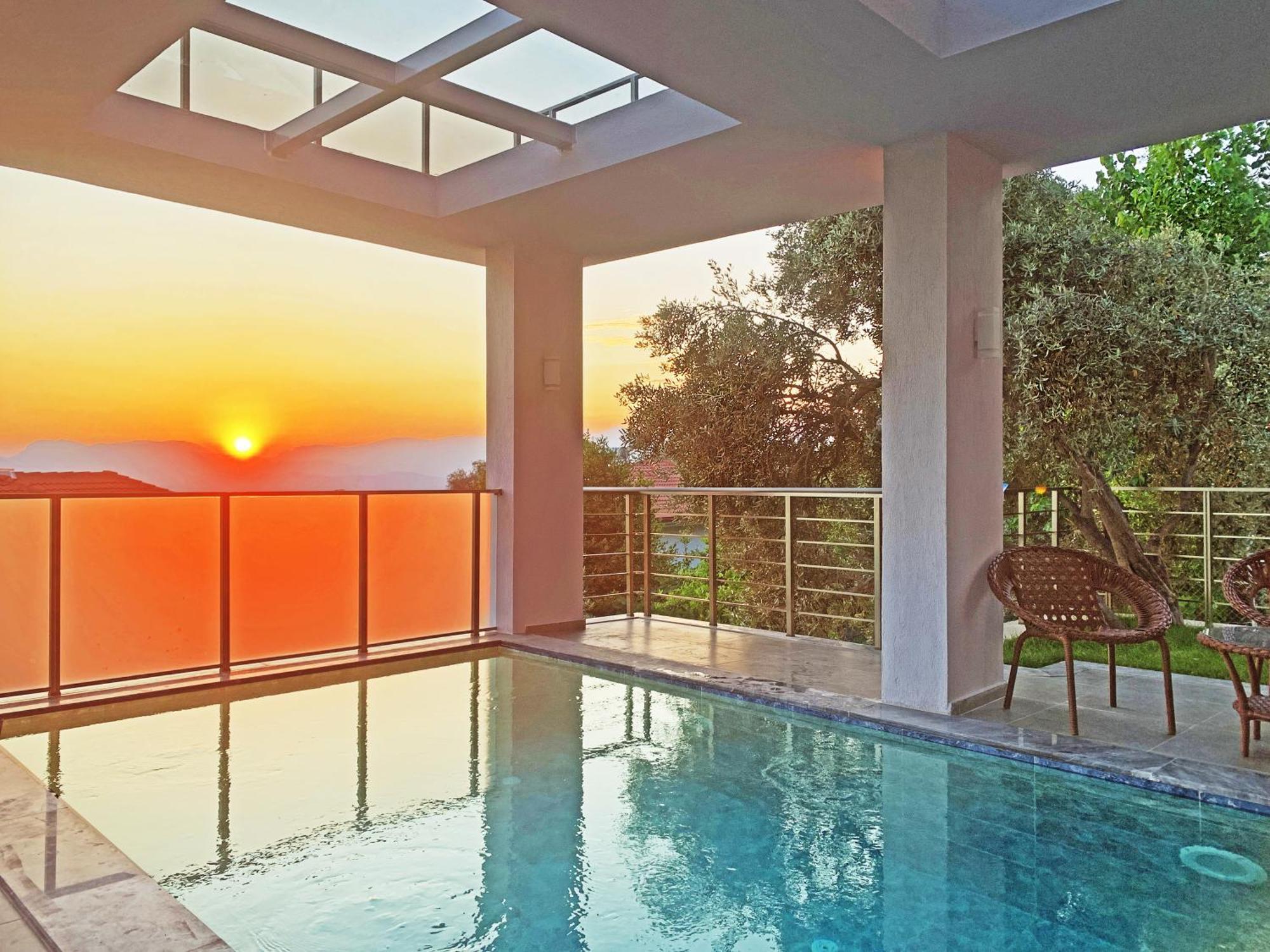 Villa With A Private Heated Pool, Jacuzzi, Overlooking Spectacular Views Of The Sea Kaş Extérieur photo