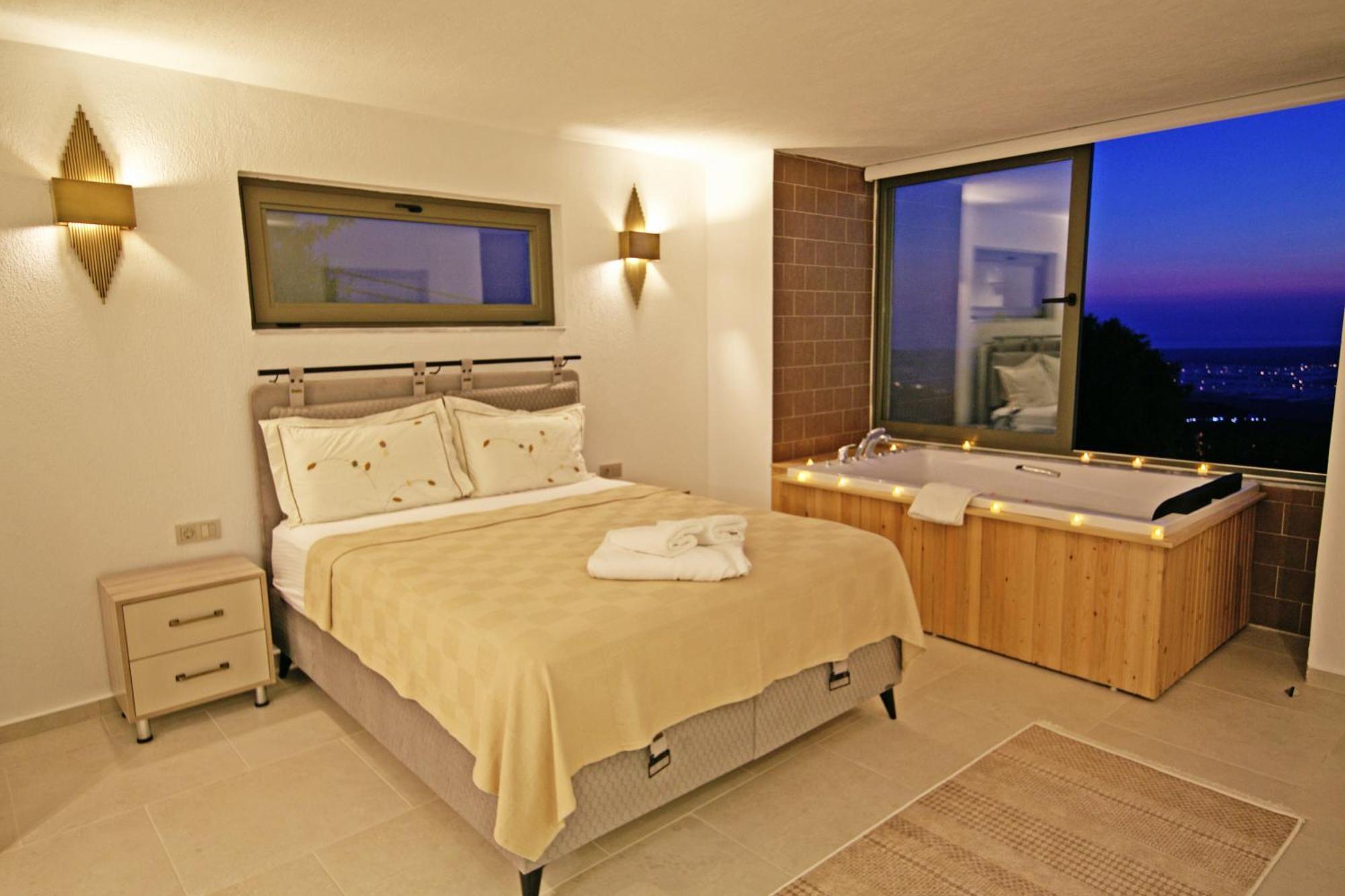 Villa With A Private Heated Pool, Jacuzzi, Overlooking Spectacular Views Of The Sea Kaş Extérieur photo